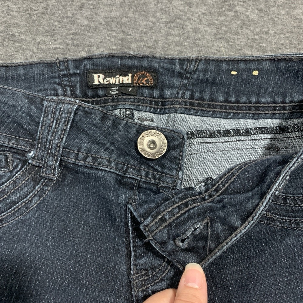 Rewind Y2K Style Skinny Slim Jeans Low Rise Women's/Junior's - Size 7 - Picture 5 of 12